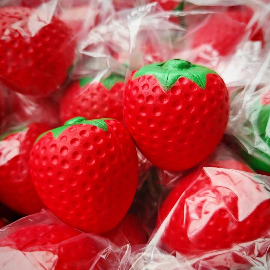 Nuevo juguete apretable de rebote lento - Juguete apretable realista con aroma a fresa, recomendado como regalo para vacaciones, cumpleaños, Día de San Valentín, regalo divertido creativo - Multicolor - Ver 1