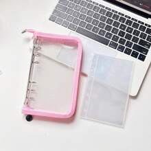 1 Pc A6 Transparent Sticker Book, Loose-Leaf Binder, Sticker Album, Sticker Pages, Stamp Collection Book, Pocket Book, 3D Stickers, Sticker Book, Photo Storage Sleeves, Book Cover, Collectible Card Box, Photo Album, Budget Planner, Diary, Notebook, Office Supplies - A6 - View 18