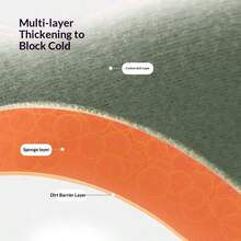 2pcs Toilet Seat Cushion, Thickened Adhesive Toilet Seat Cover, Waterproof, Suitable For All Seasons - Multicolor - View 8