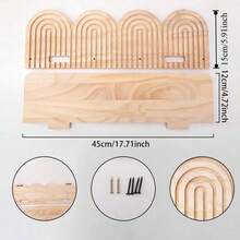 1个复古悬浮式壁挂收纳架，大号壁挂置物架，适用于婴儿房、客厅、浴室、卧室、厨房。可收纳婴儿积木和玩具，是送给新手父母、宝宝的理想圣诞礼物或乔迁礼物。 - 彩色 - 查看 11