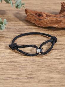 时尚不锈钢手工编织手链男女通用幸运蓝色吊坠情侣手链配饰珠宝礼品 - 彩色 - 查看 15