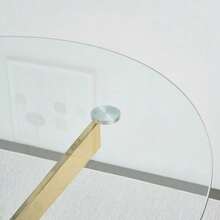 Dining Tables - Gold + Glass+Metal - View 7