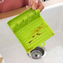 1pc Multi-Function Silicone Spoon/Spatula Holder, Utensil Rack, Versatile Kitchen Tool Organizer - Xem 7