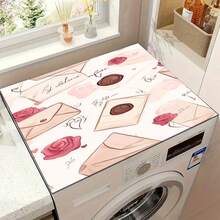 1pc Wildflower Pattern Silica Gel Mat, Warm Home Atmosphere, Anti-Slip, Suitable For Washing Machine, Dryer, Coffee Maker, Kitchen Counter, Multi-Purpose Household Mat - Wild Fairy Tale Flower Tiles - View 5