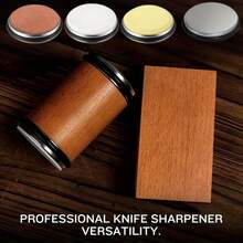 Professional Knife Sharpening Stone, New Roller Knife Sharpener, Diamond Coated Sharpening Kit For Kitchen And Crafters, Knife Sharpening Tools - Brown - View 1