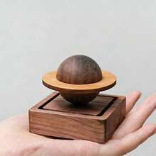 1pc Black Walnut Small Planet Aroma Diffuser, Random Creative Design For Home Or Car - Multicolor - View 5