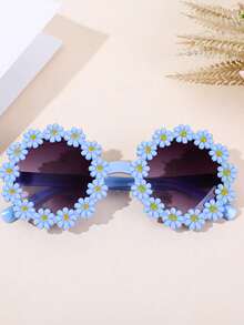 1/2/4pcs- Easter Costume Props, Bunny Ears And Glasses Set, Easter Basket Stuffing - Easter, Birthday Gifts - Unique Bunny Stuffed Gift Ideas, Bunny Ears Headband And Daisy Glasses Set - Multicolor - View 7