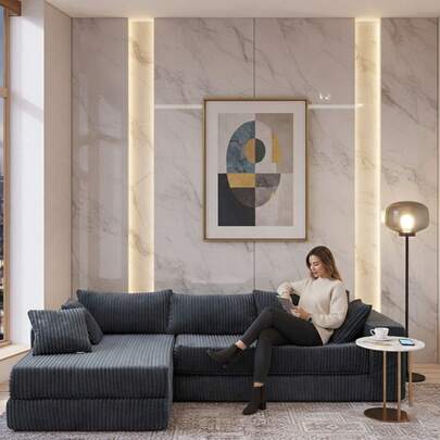 Aafan Luxury Soft Seater Modern Velvet Sofa Couch, High Density Foam Cozy Cube Design, Comfortable Lounge Seating For Living Room Apartment, Minimalist Deep Seat Cloud Furniture