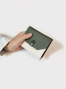 甜美粉色和米色短款钱包，时尚三折卡包，适合少女和女士日常穿搭，迷你钱包，小巧可爱，旅行必备夏季单品 - 彩色 - 查看 9