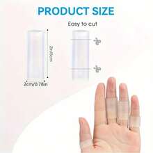 5个/10个/20个装硅胶指套，凝胶指套，带衬垫指套，橡胶指套 - A - 查看 4