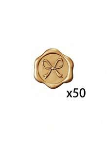 10/30/50/100pcs Butterfly Wax Seal Stickers Wedding Invitation Envelope Seal Stickers, 3D Self-Adhesive Paper For Invitation Letters, Graduation Ceremonies, Greeting Cards, Gift Packaging (Antique Gold) Baby Showers, Baby Themed Parties - Multicolor - View 11