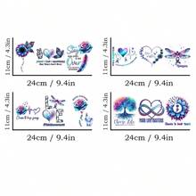 4 Packs Professional-Grade UV DTF Cup - Suitable For 16 Oz Travel Mugs, Mental Health Insulated Cup | Permanent Scratch-Resistant Transfer, Compatible With Glass And Ceramic Mugs, Easy-Peel UV DTF Transfer, Perfectly Fits Smooth Curved Surfaces - Multicolor - View 2