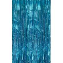 3pcs/Set 100*200cm Gold Tassel Ribbon, Shiny Metallic Texture Design, Suitable For Photography Studio Props, Birthday Party, Bridal Shower, Wedding Decoration, Backdrop, Party Decoration, Photo Booth Props - Lake Blue - View 9