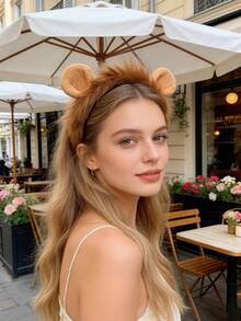 1/2 Set Of Cosplay Lion Ears Headbands - Female Student Carnival Anime Character Hair Bands - Lion Ears Headbands - Fur Christmas Hair Bands - Headwear - Multicolor - View 8