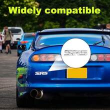 2PCS 3D SR5 Metal Emblem Car Fender Side Rear Tailgate Badge Decal Sticker Self-Adhesive Automotive Decal For Fender Bumper Universal Vehicle Exterior Decor Accessories Silver - SR5銀色 - 查看 6
