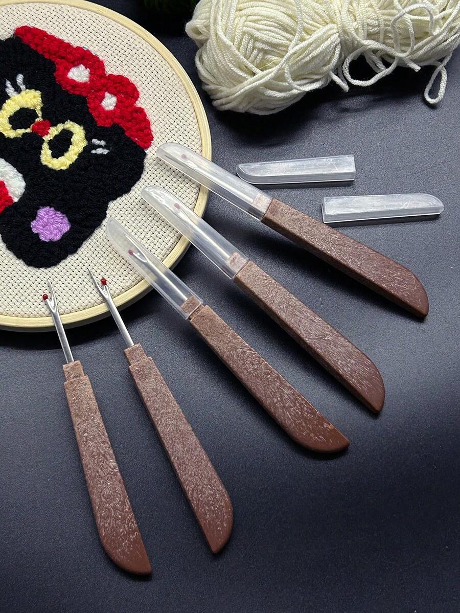 1pc/5pcs Bottle Shaped Seam Ripper, No Logo Version - Sewing & Knitting Unpicker, Cutting Tool, Cross Stitch, DIY Trimming Tool, Household Sewing Supplies - Cola-shaped Grommets (no Logo Version) - View 1