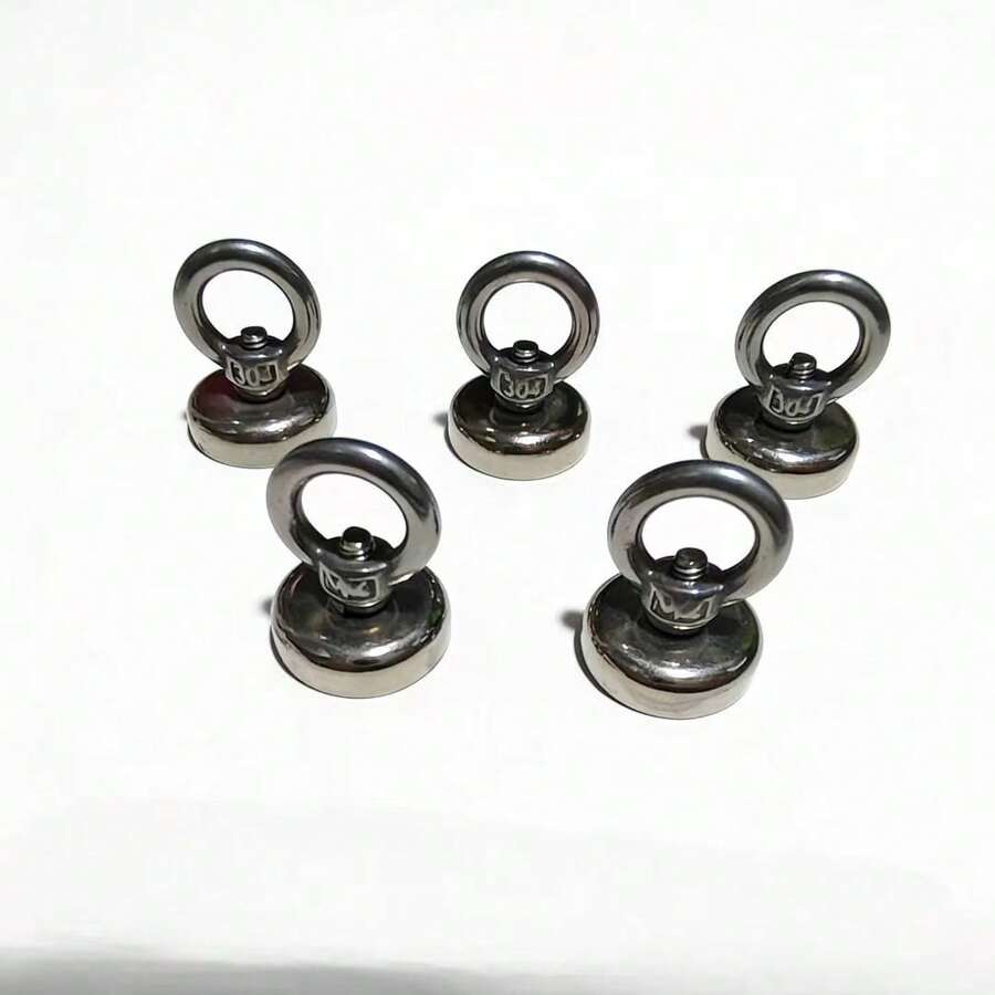 1/2/3pcs Stainless Steel Neodymium Magnetic Fishing Magnets, Powerful Magnetic Retrievers For River Treasure Hunting, Underwater Salvage, Maritime Rescue - No Electricity Required - A - View 1