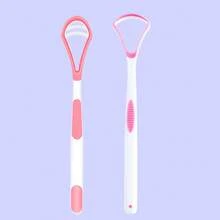 3片/5片/10片装舌苔清洁器，旨在有效去除舌头表面的细菌、食物残渣和引起异味的物质。如对比图所示，它可以将脏兮兮的舌头清洁得干净健康，显著改善口腔卫生，减少口臭。 - 彩色 - 查看 34