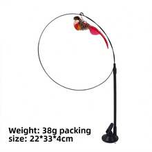 Upgraded Suction Cup Cat Toy, Interactive And Fun To Play With, With Interchangeable Heads And Detachable Wires, Suitable For Kitten Exercise. - Multicolor - View 9