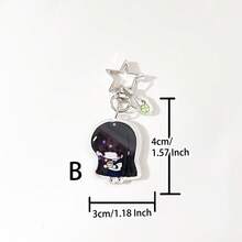 1pc Original Acrylic Clover Keychain, Cute Hand-Painted JK Style Accessory, Casual Fashion Friendship Gift, Suitable For Parties, Schools, Companies, Presents For Girlfriend - Multicolor - View 9