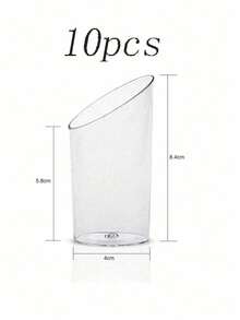 10/20/30/50/100个装透明斜边圆杯，慕斯杯，布丁杯，甜点杯，冷饮派对杯，可重复使用，适用于婚礼、节日和各种主题庆祝活动 - 無色 - 查看 18