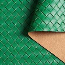 1 Roll High-Quality 3D Woven Pattern Faux Leather Fabric (12*53 Inches) - Fashionable And Innovative Crafting Fun, Suitable For Making Leather Earrings, Bows And Handbags, Belts Design, DIY Craft Material - Durable, Versatile And Easy To Sew - 30*138CM - View 12
