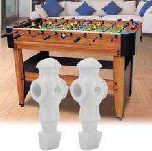 Cunyuer Foosball Replacement Players, Foosball Men 2 PCS, Table Soccer Guys, Plastic Replacement Parts For Football Table Player, Dia 16mm Universal - White - View 2