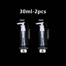 1个透明旅行乳液瓶，便携式塑料可填充化妆品容器 - 無色 - 查看 17