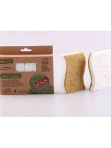OKS 2块天然纤维素纤维洗碗海绵，100%纤维洗碗刷 - 2pcs - 查看 5