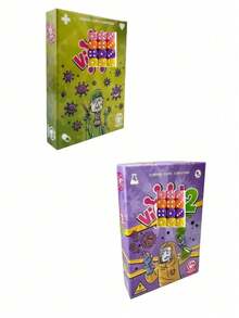 1 件，Tranjis Games 出品 - 病毒！进化卡牌游戏，独立游戏（含卡包）- 卡牌游戏 (TRG-12evo)，最具传染性的卡牌游戏，提供英语、法语和西班牙语版本，最受欢迎的卡牌游戏，多人游戏，适合 2 至 6 名玩家，情人节游戏，新年游戏，婚礼游戏，新年礼物，情人节礼物，适合家庭聚会和婚礼派对 - 彩色 - 查看 12