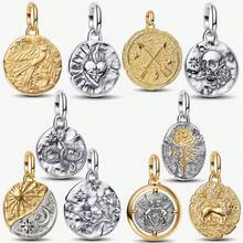 1个心形吊坠，镀银，适合手链项链，DIY礼物 - 彩色 - 查看 1