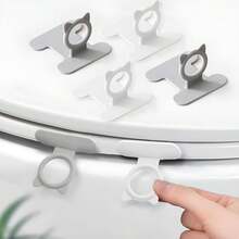 1个带可调节手柄的硅胶马桶座增高器，加宽马桶座增高器，非接触式马桶座高度调节器，粘性浴室配件，易握防滑开环器 - A - 查看 5