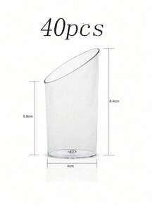 10/20/30/50/100个装透明斜边圆杯，慕斯杯，布丁杯，甜点杯，冷饮派对杯，可重复使用，适用于婚礼、节日和各种主题庆祝活动 - 無色 - 查看 14