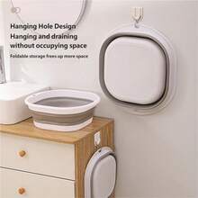 Foldable Pet Bathtub, Small Dog Bathing Tub With Drain, Washbasin, Laundry Basket, Cat & Dog Bathtub - Multicolor - View 4