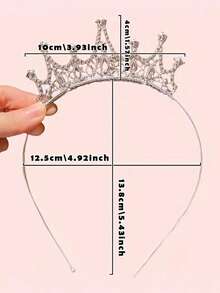 公主皇冠发箍，甜美皇冠发饰，适合作为女孩生日礼物。 - 彩色 - 查看 5