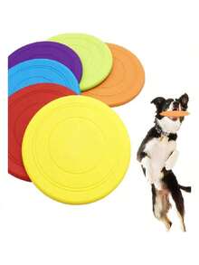 Silicone Dog , Floating Dog Disc, Reaction Training Interactive Toy, Suitable For Outdoor Activities Of Small & Medium Puppies - Multicolor - View 9