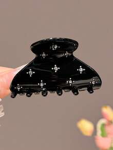 1个/4个装优雅水晶珍珠发夹，公主风半扎发爪，2026新款发饰 - 彩色 - 查看 9