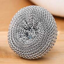 4/10pcs Removable Steel Wool Cleaning Brush, Non-Shedding, Non-Scratch, Grease-Resistant Kitchen And Bathroom Cleaning Brush, Suitable For Cleaning Pots, Pans, Dishes - Multicolor - View 6