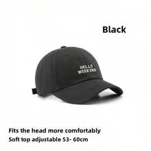 2023 New Spring/Summer Women's Baseball Cap, Versatile, Small Face-Flattering, Letter Embroidery, Curved Brim, Fashion Style - Multicolor - View 9