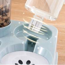 2-In-1 Automatic Dog Food Bowl, Pet Cat Water Dispenser, Cute Dog Feeder, Elevated Food Bowl - 1L - View 8