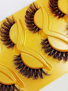 3D Mango Curl False Eyelash (5 Pairs Set/Naturally Stretching Eye Tail - View 3