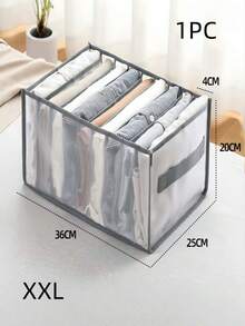 Hộp đựng đồ 9/7 ngăn có thể giặt được, hộp lưu trữ trong tủ quần áo dùng để đựng đồ lót, quần legging, quần tất, vớ, quần jean, áo phông, áo sơ mi, áo khoác. - Nhiều màu - Xem 6