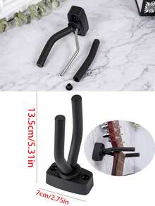 Gancho de pared creativo en forma de guitarra, perchero para violín y erhu, soporte de pared para guitarra, ganchos accesorios para guitarra - Multicolor - Ver 3