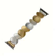 1pc Matte Metal Minimalist Elastic Watch Band (Watch Not Included), Suitable For Daily Wear And Gift, Compatible With 38/40/41/42/44/45/46/49mm Ultra1/2/3/SE/11/10/9/8/7/6/5/4/3/2/1 Series - Mixed Colors - View 8