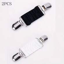 1Pc/2/3/4Pcs Dress Waist Cincher Clip Set, Elastic Clothing Clips, Tight Dress Cardigan Neckline Clips, Shirt Clips, Back Waist Cincher Clips, Shawl Clips, Vintage Sweater Clips For Women, Scarf Buckle Anti-Exposure, Collar Scarf Clips, Niche Women's Elastic Waist Cincher Clips - Multicolor - View 16