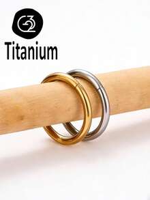 Khuyên mũi bằng titan ASTM F136, khuyên septum, cỡ 20G 0.8MM/18G 1.0MM/16G 1.2MM/14G 1.6MM, đường kính trong 6MM/7MM/8MM/9MM/10MM và 12MM, trang sức xỏ khuyên mũi bằng kim loại titan G23. - Vòng phân đoạn cao - Xem 5