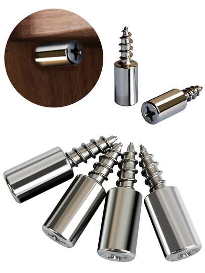 36 pezzi Perni di supporto per scaffali con viti - Staffe per scaffali multiuso durevoli, adatte per armadi, librerie, guardaroba e mobili - Facile installazione, fissaggio