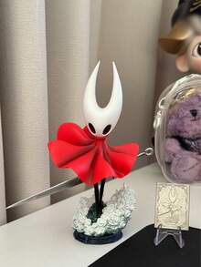 1件《空洞骑士》“大黄蜂与骑士”可动人偶套装，高保真PVC雕像，带场景底座，桌面摆件，游戏迷生日礼物，精细涂装，可动关节 - 彩色 - 查看 5