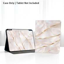 1 ốp lưng dạng gập bảo vệ máy tính bảng có khe cắm bút, họa tiết vân đá cẩm thạch lượn sóng bất đối xứng, tương thích với Honor Pad 8/9/10, Honor GT 11.5inch/X7/X8A/X9/X8Pro/X9Pro/V9/V8 Pro, MatePad SE 11inch/MatePad 11inch/11.5inch, MatePad Pro, Apple thế hệ thứ 10/11 2025 (A16), A9/A9+/A11/S11/S10 FE+, chức năng tự động tắt/mở màn hình, thích hợp làm quà tặng cho mùa tựu trường, ngày Valentine, quà tặng ngày lễ. - Nhiều màu - Xem 8