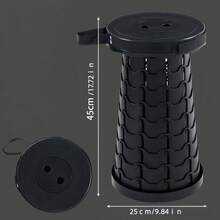 承重400磅的折叠凳。便携式折叠凳，黑色和卡其色可选，塑料材质，适合露营、旅行、露营、徒步、钓鱼和后院烧烤。男女皆宜的礼物。 - 多色 - 查看 15